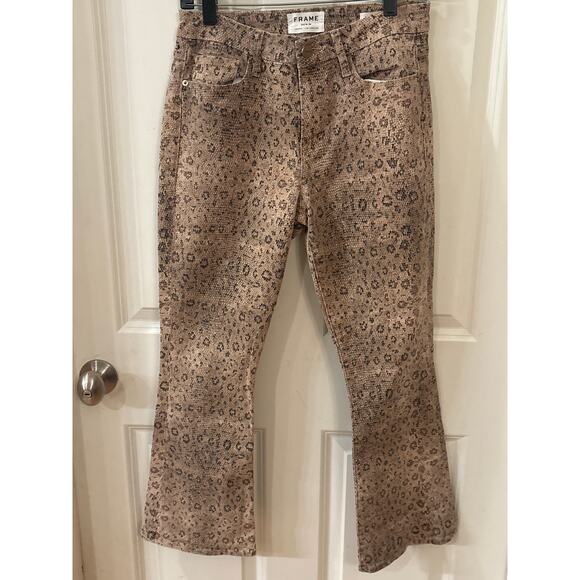 Frame Denim Denim - Frame Bootcut Jeans Snake Print Jeans Size 27